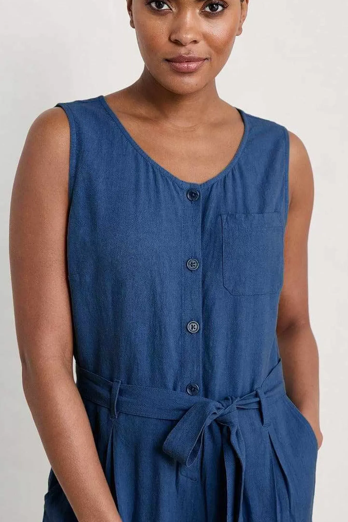 Seasalt Cornwall Trousers & Shorts<Abbey Pool Sleeveless Jumpsuit Marine