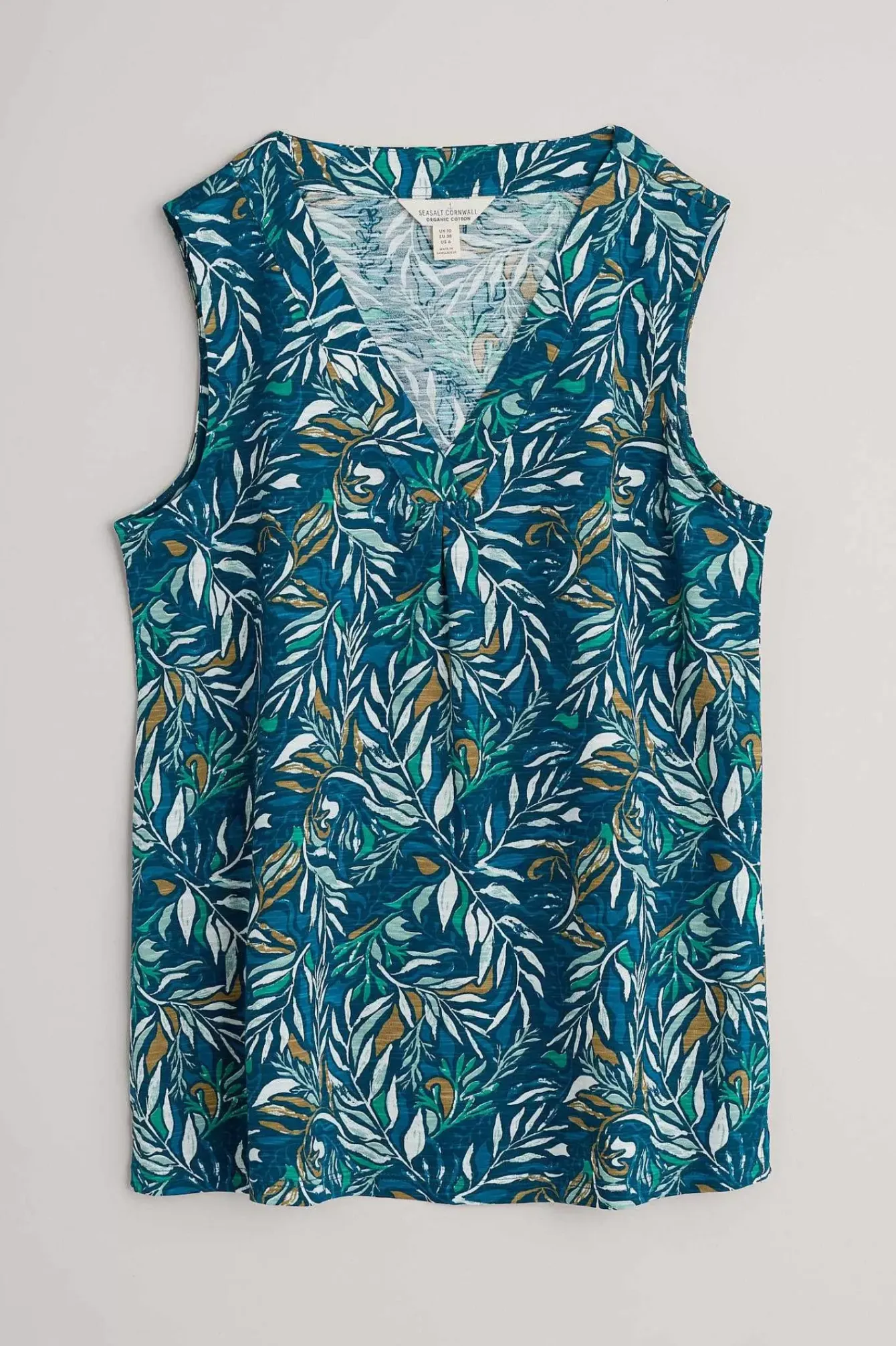 Seasalt Cornwall Tops<Achilla V-Neck Vest Kelp Forest Ocean Drift
