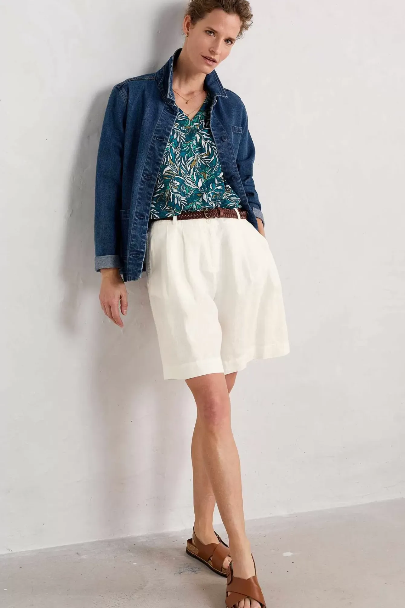 Seasalt Cornwall Tops<Achilla V-Neck Vest Kelp Forest Ocean Drift