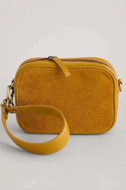 Seasalt Cornwall Bags<Annulet Leather And Suede Bag Dark Sunglow