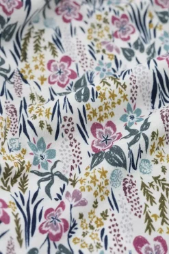 Seasalt Cornwall Tops<Appletree 3/4 Sleeve Top Floral Moor Chalk