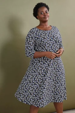 Seasalt Cornwall Dresses<April Jersey Dress Field Flower Maritime