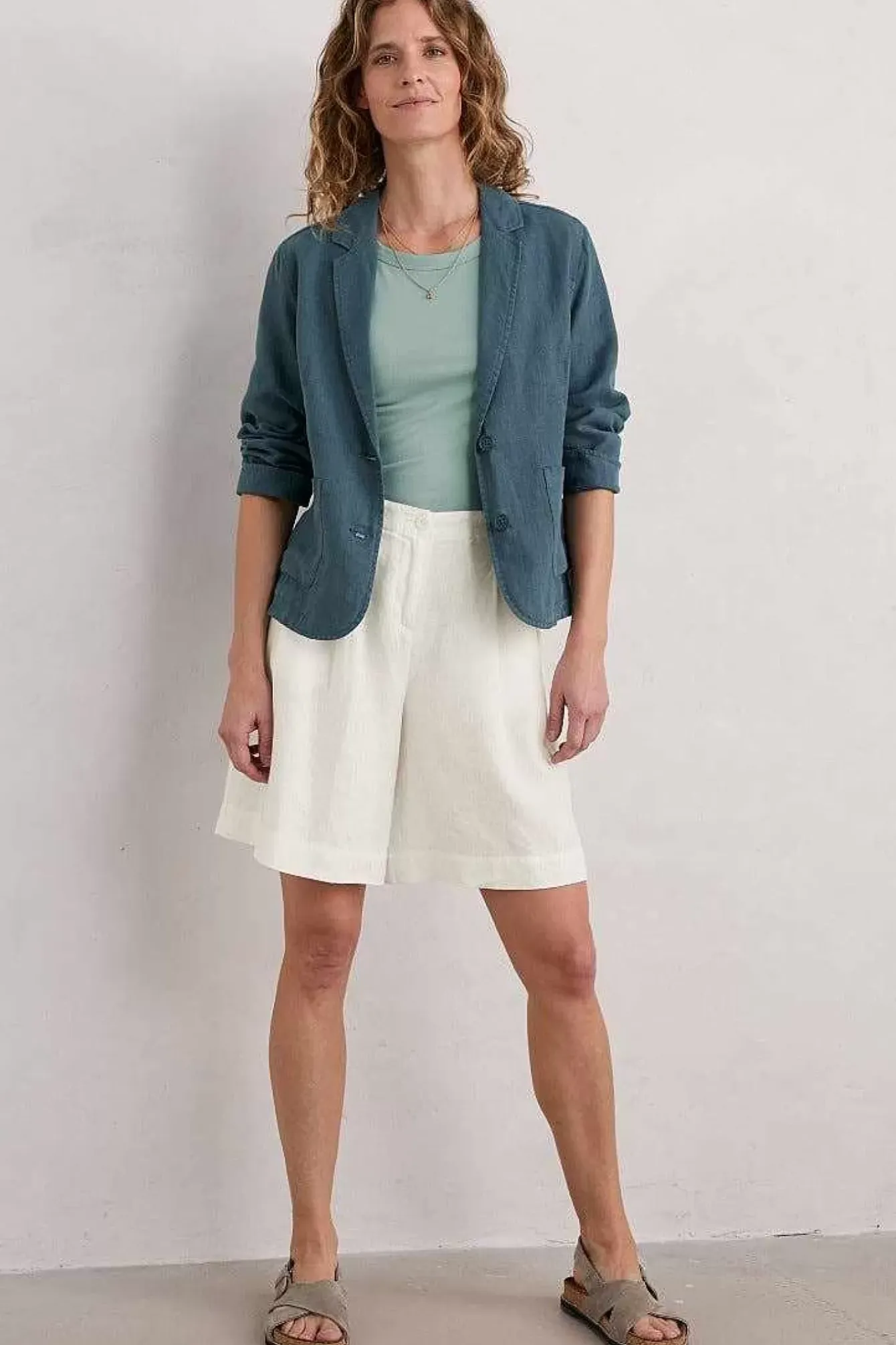 Seasalt Cornwall Coats & Jackets<Blinker Linen Blazer Pool