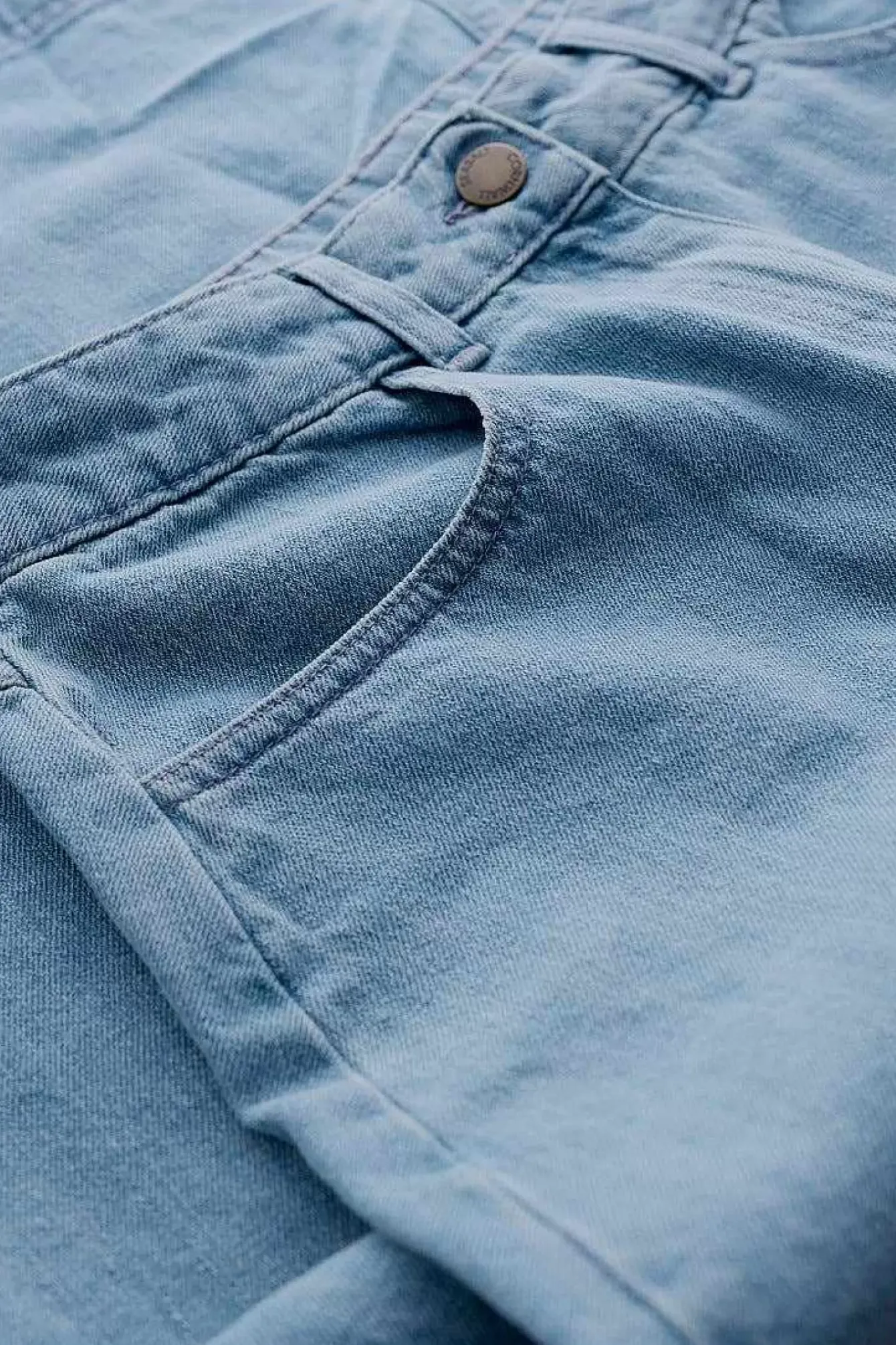 Seasalt Cornwall Skirts<Bowline Denim Midi Skirt Light Wash Rain Slub