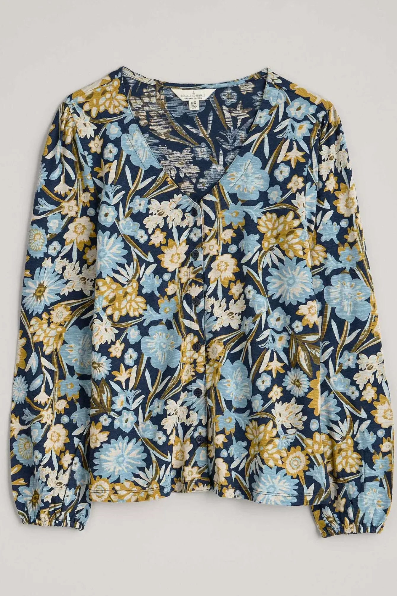 Seasalt Cornwall Tops<Butterflies Jersey Top Floral Terrain Maritime