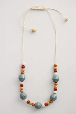 Seasalt Cornwall Jewellery<Canna Ceramic Bead Necklace Daffodil Tomato