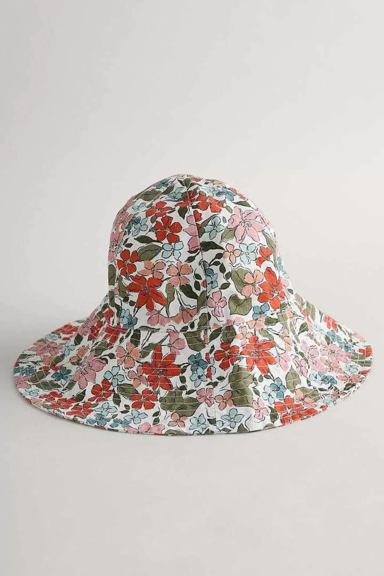 Seasalt Cornwall Hats<Celia Large Brimmed Sunhat Anemone Vintage Chalk