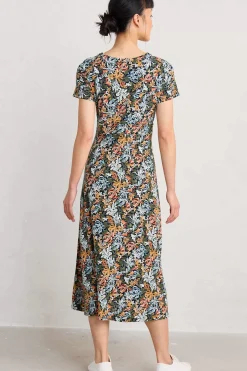 Seasalt Cornwall Dresses<Chapelle Jersey Dress (Gots) Honeysuckles Maritime