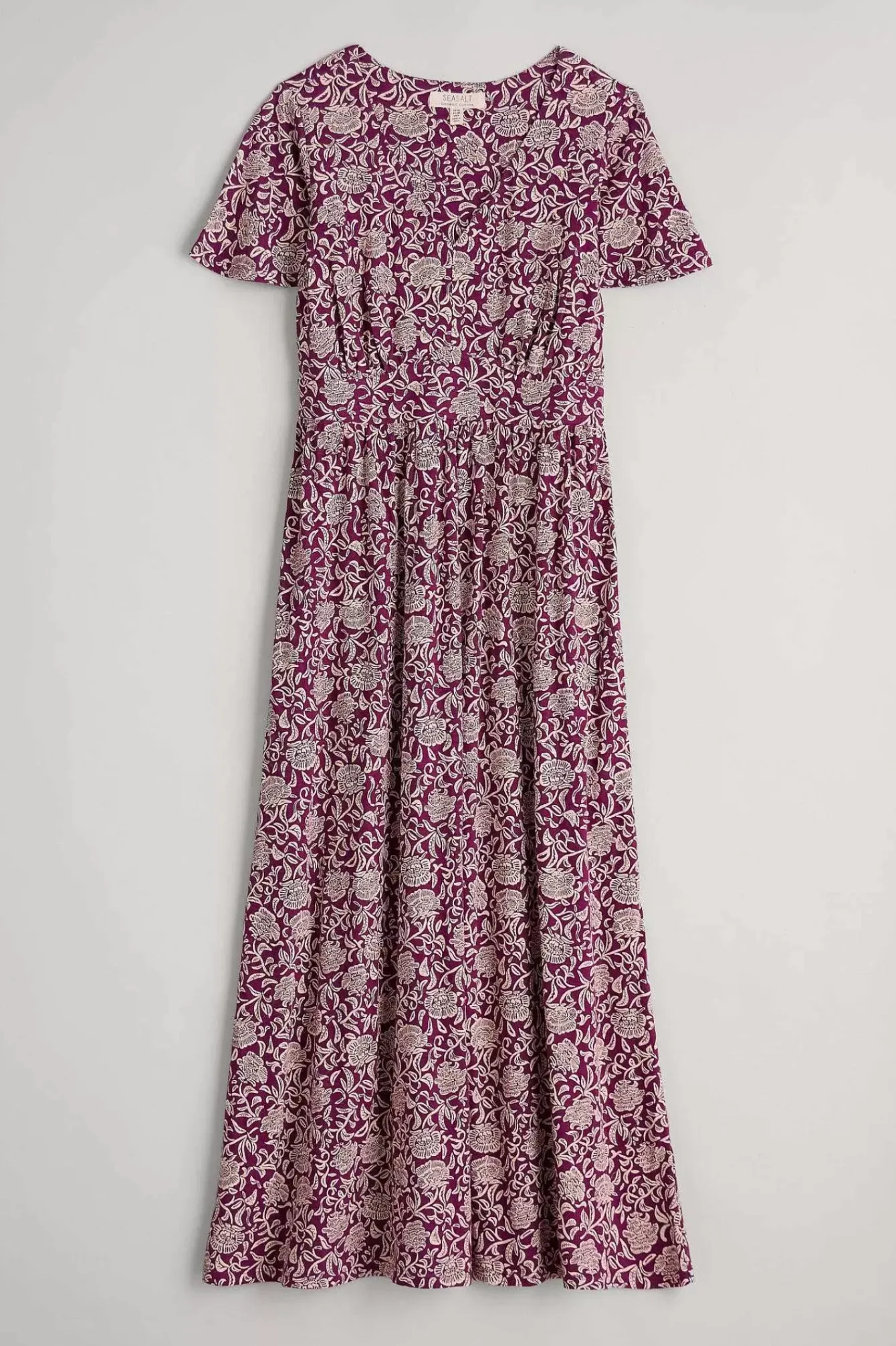 Seasalt Cornwall Dresses<Chateaux Maxi Dress Trailing Woodblock Cassis