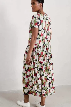 Seasalt Cornwall Dresses<Cladonia Short Sleeve Jersey Dress Coastal Bloom Maritime