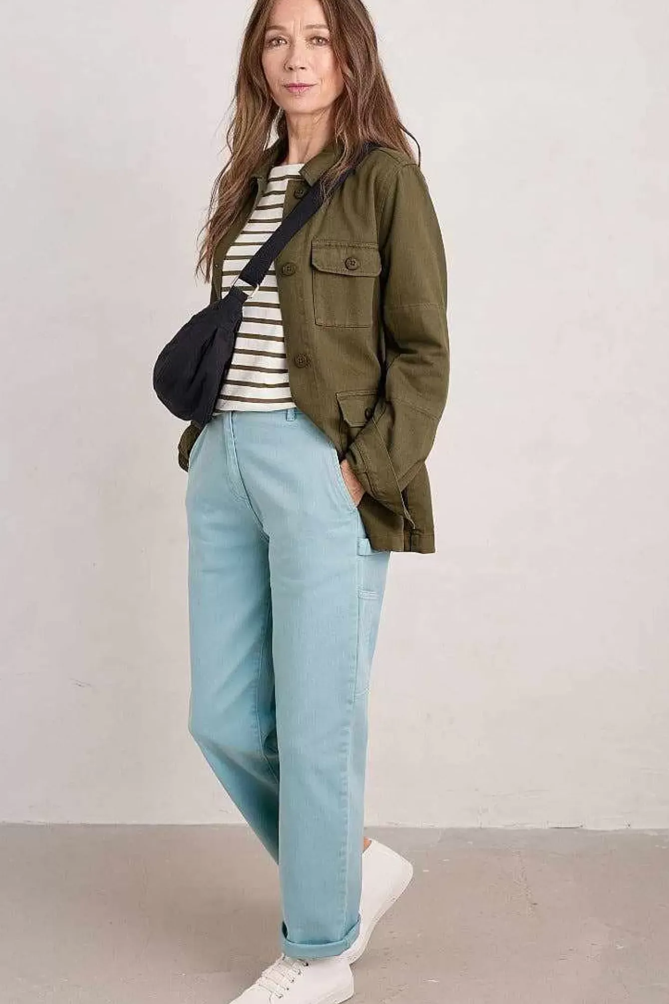 Seasalt Cornwall Trousers & Shorts<Cliff Picnic Trousers Enamel