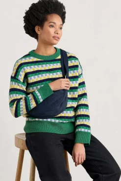Seasalt Cornwall Knitwear<Clover Bed Lambswool Blend Jumper Croquet Island Multi