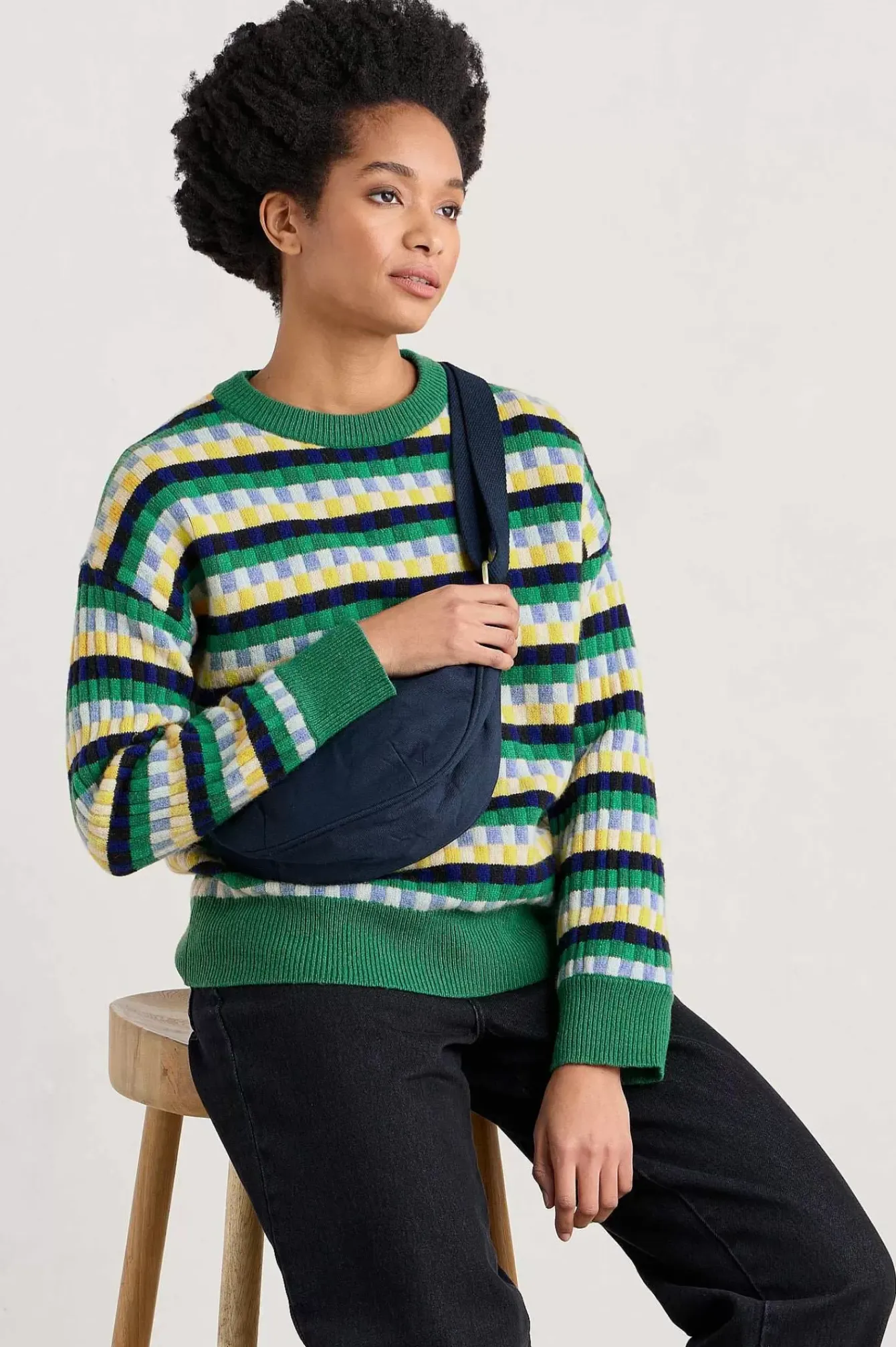 Seasalt Cornwall Knitwear<Clover Bed Lambswool Blend Jumper Croquet Island Multi