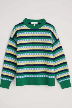 Seasalt Cornwall Knitwear<Clover Bed Lambswool Blend Jumper Croquet Island Multi