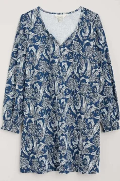 Seasalt Cornwall Tunics<Composition Organic Cotton Jersey Tunic (Gots) Woodland Garlic Marine Chalk
