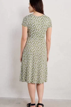 Seasalt Cornwall Dresses<Crebawthan Jersey Dress Sea Daisy Cut Stem