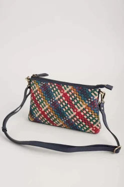 Seasalt Cornwall Bags<Crenvor Woven Leather Cross Body Bag Branok Mix