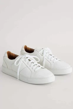 Seasalt Cornwall Shoes<Davidstow Leather Trainers Salt