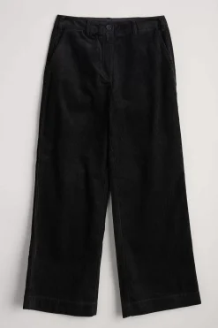 Seasalt Cornwall Trousers & Shorts<Dillwyn Wide Leg Cord Trouser Onyx