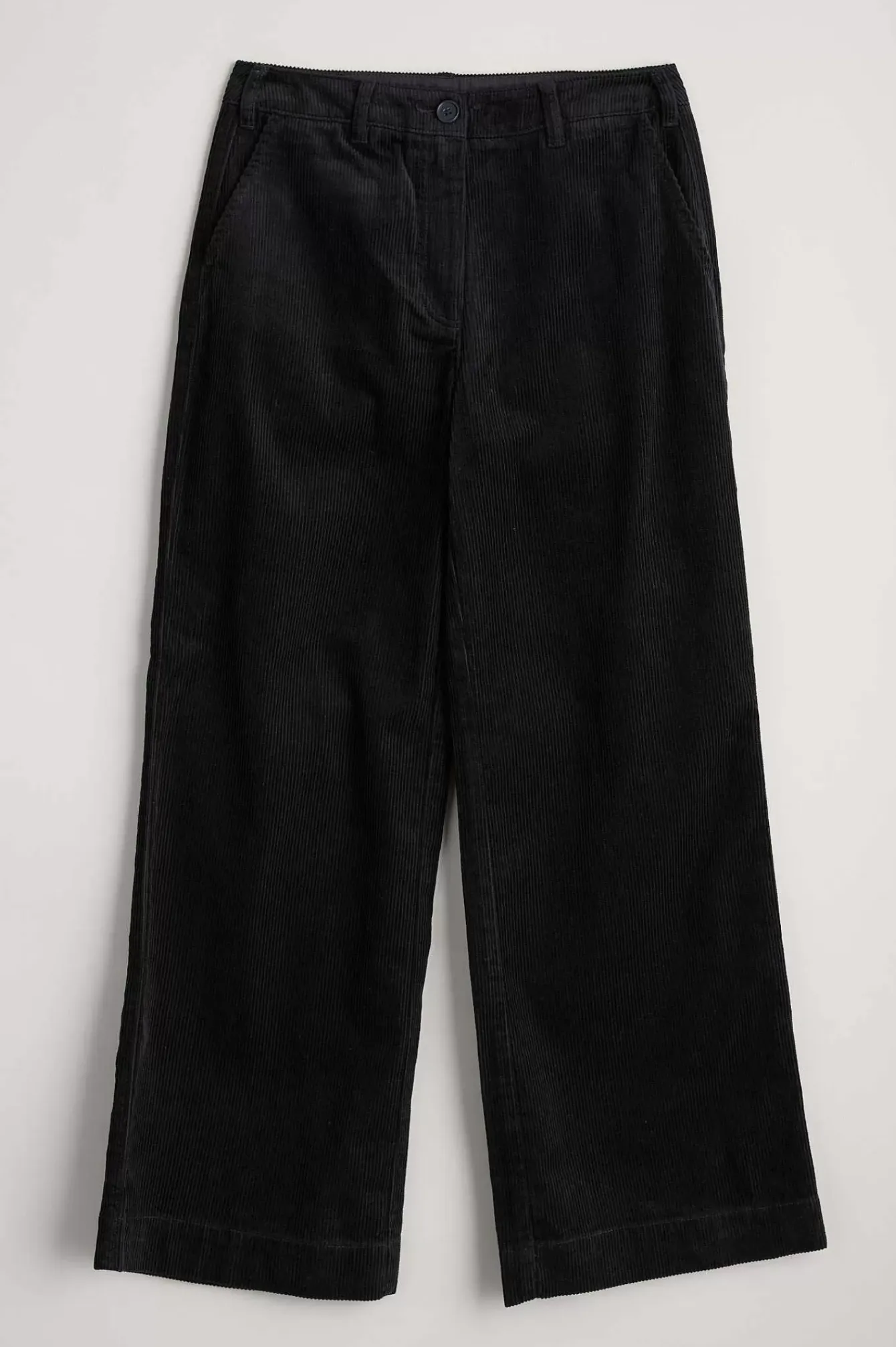 Seasalt Cornwall Trousers & Shorts<Dillwyn Wide Leg Cord Trouser Onyx