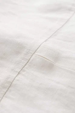Seasalt Cornwall Tops<Drydock Short Sleeve Linen Shirt Chalk