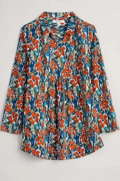 Seasalt Cornwall Tunics<Fal Water Printed Tunic Marsh Marigold Chalk