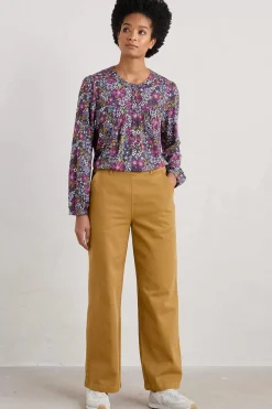 Seasalt Cornwall Tops<Fieldfare Top Dense Floral Squall