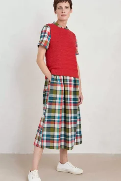 Seasalt Cornwall Dresses<Fleet Checked Midi Dress Florabunda Multi