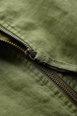 Seasalt Cornwall Coats & Jackets<Galleon Zip Through Linen Jacket Heath