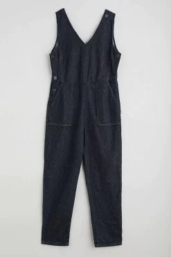 Seasalt Cornwall Trousers & Shorts<Gilley Denim Dungarees Dark Indigo Wash