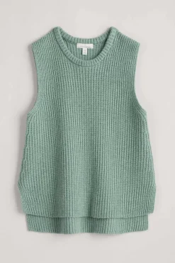Seasalt Cornwall Knitwear<Gull Rising Knitted Vest Rosemary
