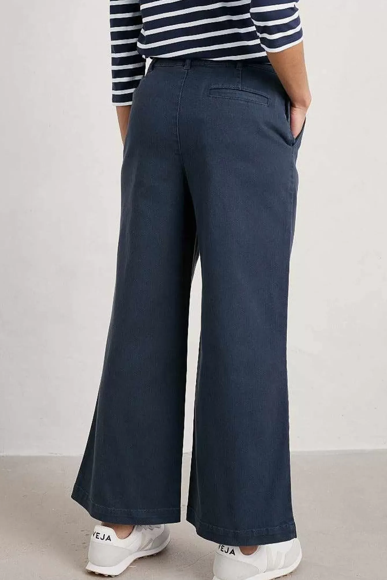 Seasalt Cornwall Trousers & Shorts<Hannafore Wide Leg Trousers Maritime