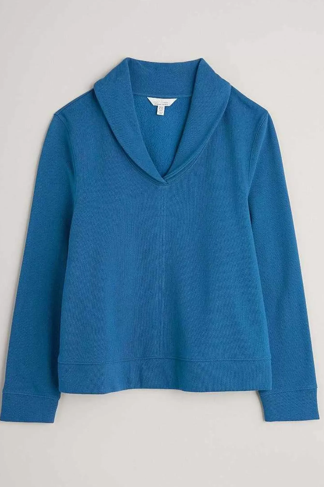 Seasalt Cornwall Tops<Knot Berry Shawl Neck Sweatshirt Blue Jay