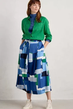 Seasalt Cornwall Tops<Landing Roll Neck Top (Gots) Blue Jay