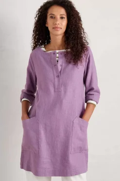 Seasalt Cornwall Tunics<Lighthouse Rock 3/4 Sleeve Tunic Verbena
