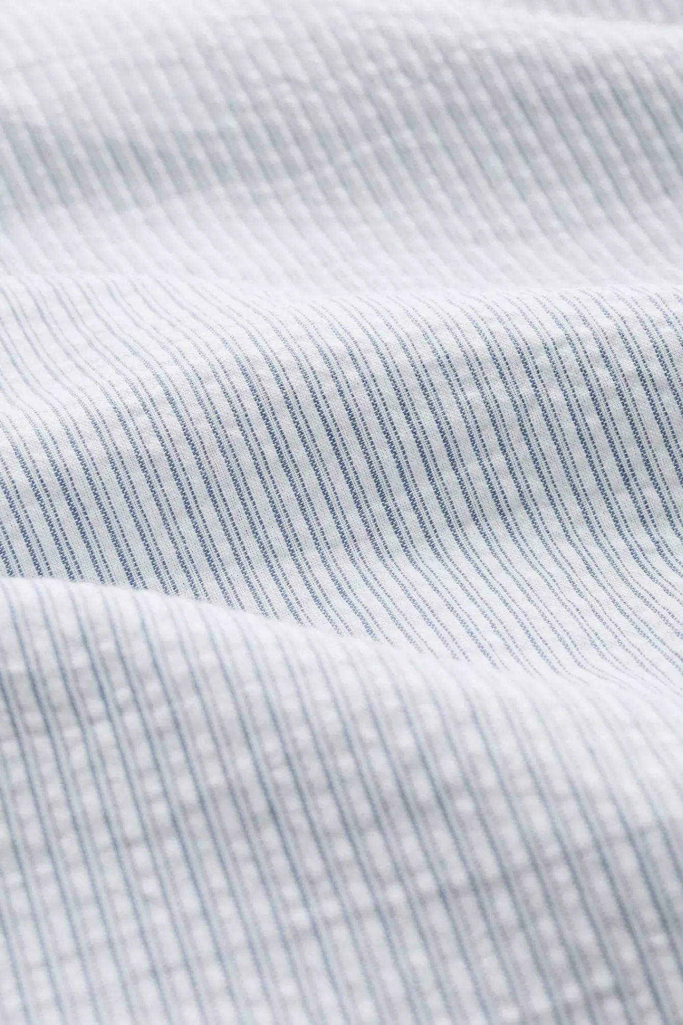 Seasalt Cornwall Tops & T-Shirts<Men's Blue Heron Seersucker Short Sleeve Shirt Barometer Chalk Sail Blue