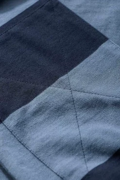 Seasalt Cornwall Tops & T-Shirts<Men's Herdsman Organic Cotton Rugby Top Page Blue Sail