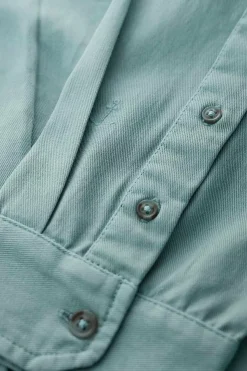 Seasalt Cornwall Tops & T-Shirts<Men's Jackdaw Cotton Twill Shirt (Gots) Sardine