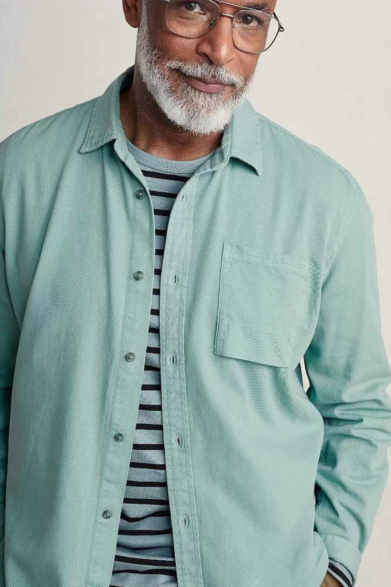 Seasalt Cornwall Tops & T-Shirts<Men's Jackdaw Cotton Twill Shirt (Gots) Sardine