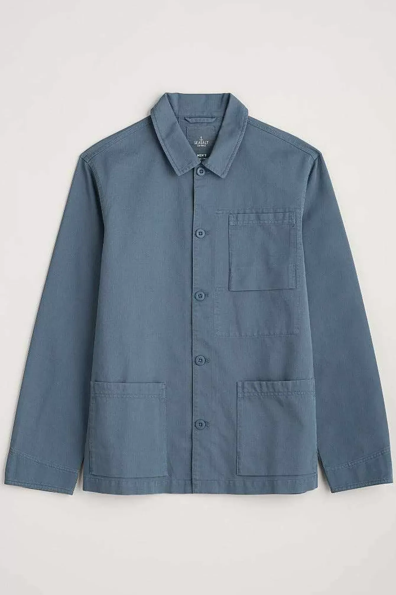 Seasalt Cornwall Coats & Jackets<Men's Organic Cotton Canvas Tompot Jacket Blue Sail