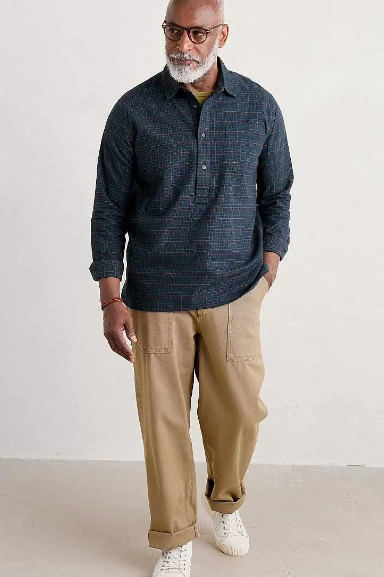 Seasalt Cornwall Tops & T-Shirts<Men's Organic Cotton Thomas Street Shirt Stippler Sea Cave