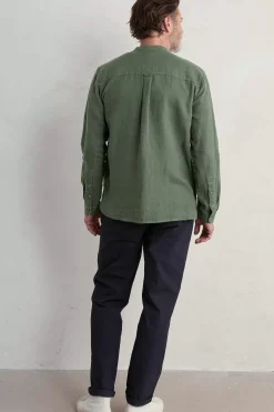 Seasalt Cornwall Shirts<Men's Porlock Linen Shirt Dark Balsam