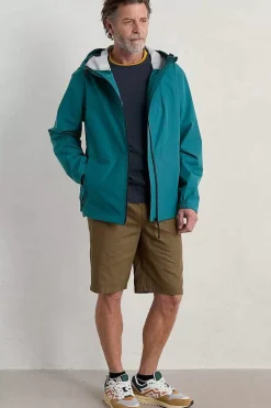 Seasalt Cornwall Coats & Jackets<Men's Sailing Time Lightweight Waterproof Jacket Lake