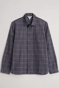 Seasalt Cornwall Tops & T-Shirts<Men's Shoreman Cord Shirt Honesty Steel