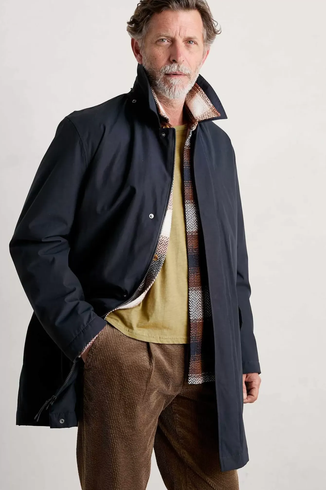 Seasalt Cornwall Coats & Jackets<Men's Stone Wave Waterproof Coat Inkwell