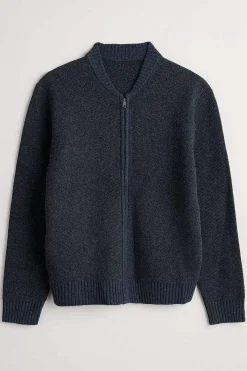 Seasalt Cornwall Knitwear<Men's Thresher Knitted Cardigan Matchbook Sea Cave