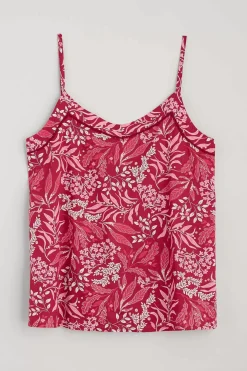 Seasalt Cornwall Nightwear<Moonflower Vest Top Pyjama Set Riverbed Floral Mainsail