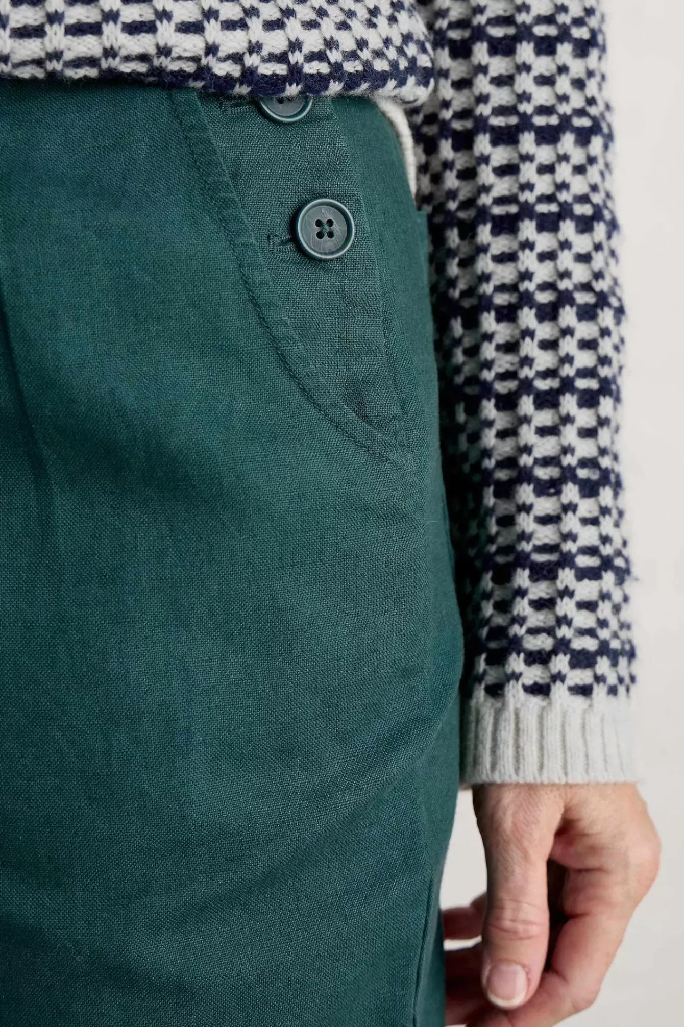 Seasalt Cornwall Trousers & Shorts<Nanterrow Trousers Dark Thyme