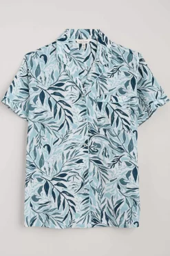 Seasalt Cornwall Nightwear<Nesting Bird Short Sleeve Pyjamas Kelp Forest Reflection