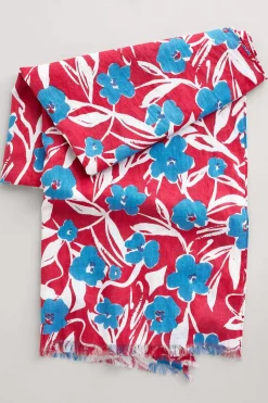 Seasalt Cornwall Scarves & Shawls<New Everyday Scarf Waterway Floral Rudder Chalk